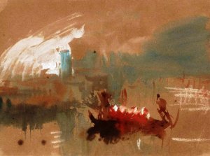 Venice, Moonlight Oil painting by Joseph Mallord William Turner