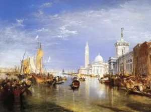 Venice: The Dogana and San Giorgio Maggiore by Joseph Mallord William Turner - Oil Painting Reproduction
