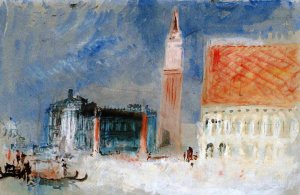 Venice, The Piazzetta and the Doge's Palace from the Bacino by Joseph Mallord William Turner Oil Painting