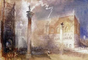Venice, The Piazzetta by Joseph Mallord William Turner Oil Painting