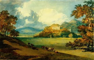 View of Dunster Castle from the Northeast by Joseph Mallord William Turner - Oil Painting Reproduction