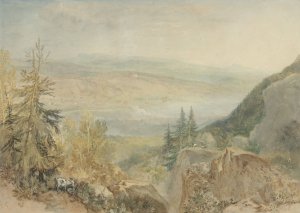 View of Farnley Hall in Yorkshire Oil painting by Joseph Mallord William Turner