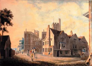 View of the Archbishop's Palace, Lambeth by Joseph Mallord William Turner - Oil Painting Reproduction