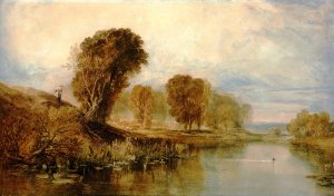 View on the River Brent, North London by Joseph Mallord William Turner Oil Painting