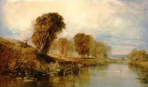 View on the River Brent, North London Oil painting by Joseph Mallord William Turner