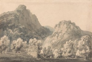 Waterfall of Lodore, Cumberland by Joseph Mallord William Turner Oil Painting