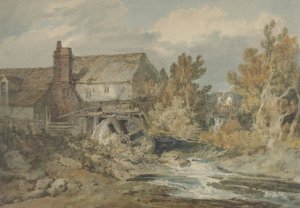 Watermill near a Flowing Brook by Joseph Mallord William Turner Oil Painting