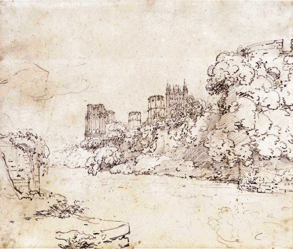 Wells Cathedral, South Wales by Joseph Mallord William Turner - Hand-Painted Oil Painting Reproduction
