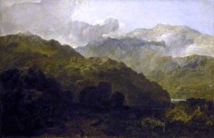 Welsh Mountain Landscape by Joseph Mallord William Turner Oil Painting