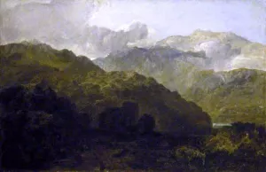 Welsh Mountain Landscape by Joseph Mallord William Turner Oil Painting