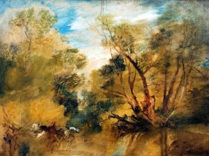 Willows Beside a Stream by Joseph Mallord William Turner Oil Painting