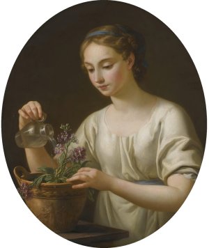 La Jeune Athenienne by Joseph-Marie Vien Oil Painting