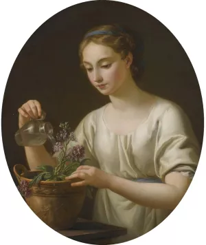 La Jeune Athenienne by Joseph-Marie Vien Oil Painting