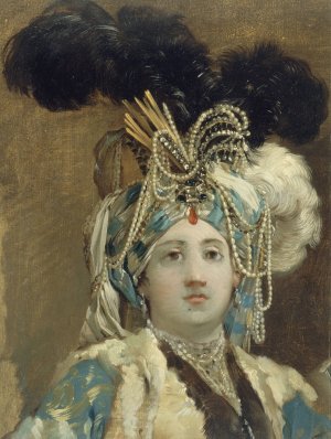 Sultane reine by Joseph-Marie Vien Oil Painting
