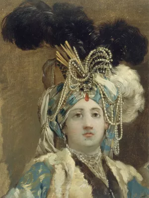 Sultane reine by Joseph-Marie Vien Oil Painting