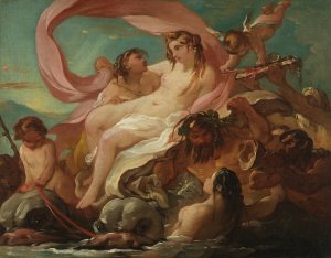 Venus Emerging from the Sea by Joseph-Marie Vien Oil Painting