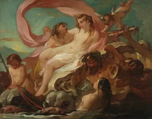 Venus Emerging from the Sea by Joseph-Marie Vien Oil Painting