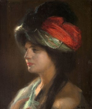 Yamila au turban by Joseph-Marius Jean Avy Oil Painting