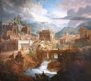 Jupiter Pluvius by Joseph Michael Gandy Oil Painting