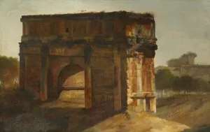 The Arch of Septimus Severus, Rome Oil painting by Joseph Michael Gandy