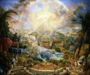 The Mount of Congregation by Joseph Michael Gandy - Oil Painting Reproduction