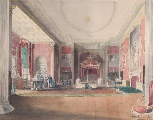 The State Bed Chamber, Stowe Buckinghamshire by Joseph Nash Oil Painting