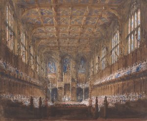 The State Opening of Parliament in the Rebuilt House of Lords by Joseph Nash Oil Painting