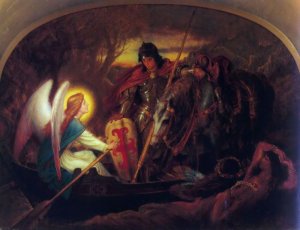 How an Angel Rowed Sir Galahad Across the Dern Mere