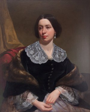 Sarah Matilda Cheesman Gibson by Joseph Oriel Eaton Oil Painting