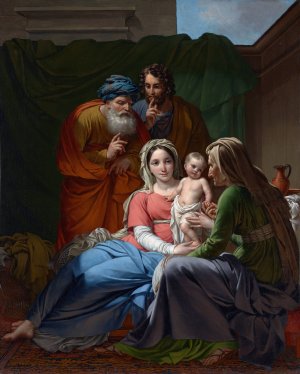 The Holy Family by Joseph Paelinck Oil Painting