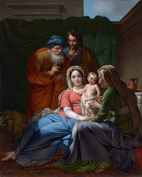 The Holy Family  by Joseph Paelinck - Hand-Painted Oil Painting Reproduction