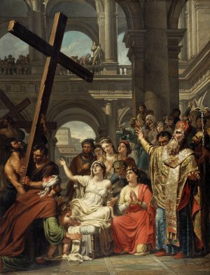 The Invention of the Holy Cross by Joseph Paelinck Oil Painting