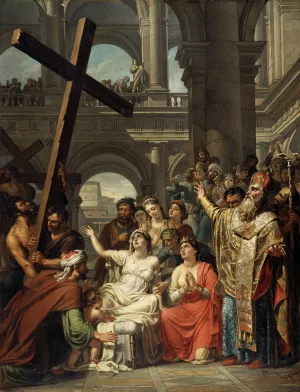 The Invention of the Holy Cross by Joseph Paelinck Oil Painting