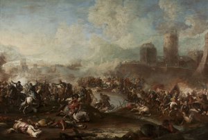 Battle of Christians against the Turks by Joseph Parrocel Oil Painting