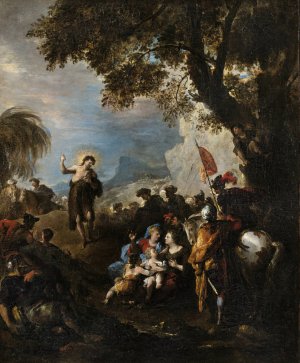 The Sermon of St John The Baptist by Joseph Parrocel Oil Painting