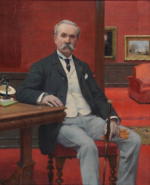 Henry Vasnier by Joseph-Paul Mesle Oil Painting