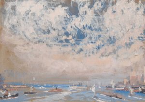 Busy Bay by Joseph Pennell Oil Painting