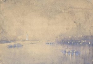 Lighting Up by Joseph Pennell Oil Painting