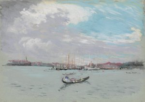 Outside Venice by Joseph Pennell Oil Painting