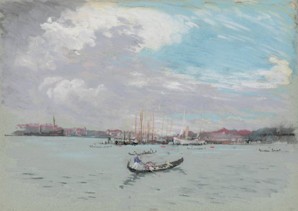 Outside Venice  by Joseph Pennell - Hand-Painted Oil Painting Reproduction