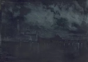 Palace at Night by Joseph Pennell Oil Painting