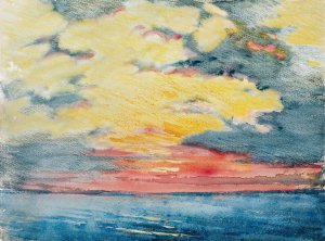 Sunset, Acapulco by Joseph Pennell Oil Painting