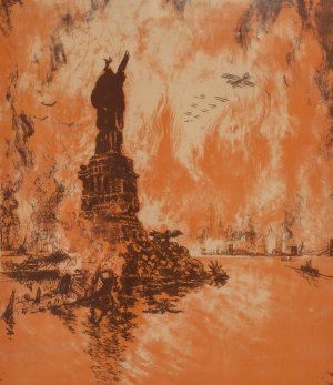That Liberty Shall Not Perish From the Earth Buy Liberty Bonds by Joseph Pennell Oil Painting