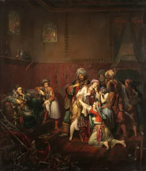 The Captives by Joseph Petzl Oil Painting