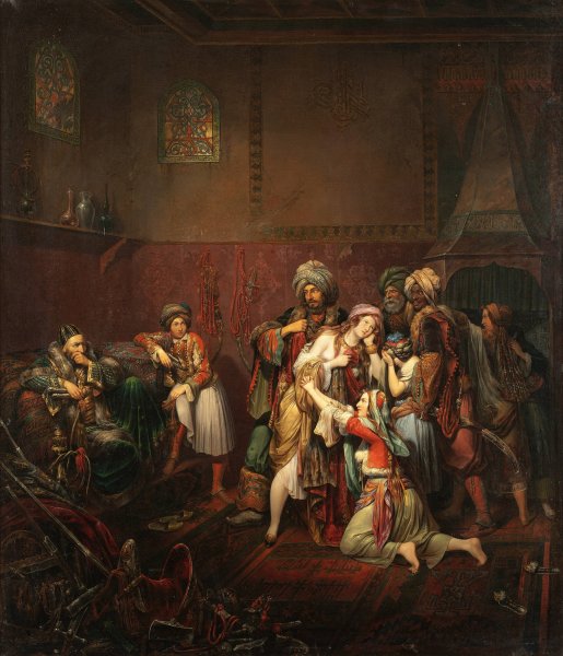 The Captives  by Joseph Petzl - Hand-Painted Oil Painting Reproduction