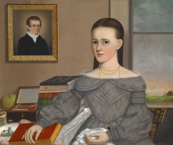 Main Product Photo of Portrait of Marie Jane Andrew Painting by Joseph R. Mason