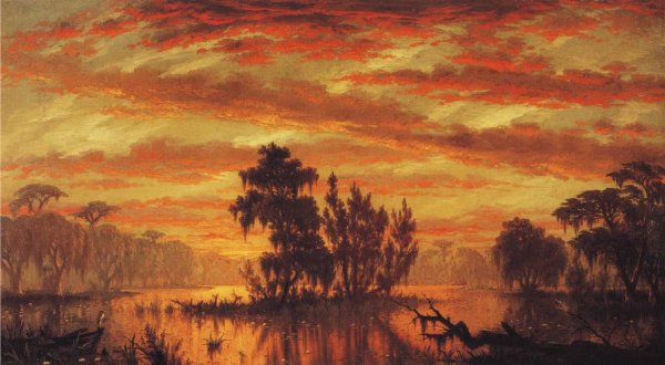 Main Product Photo of Bayou Plaquemines Painting by Joseph R. Meeker