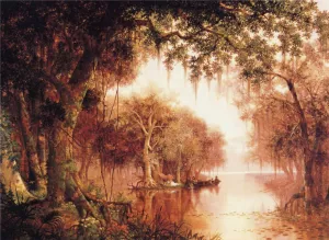 The Land of Evangeline painting by Joseph R. Meeker