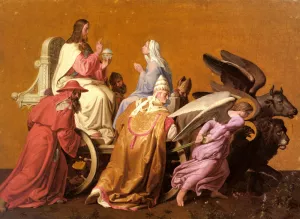 Der Triumph Christi by Joseph Ritter Von Fuhrich - Oil Painting Reproduction