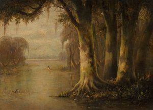 Near the Tombigbee River by Joseph Rusling Meeker Oil Painting